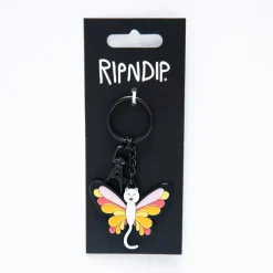 Unisex Ripndip Butterfly Nerm Metal Keychain