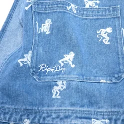 Unisex Ripndip Dance Party Denim Overalls