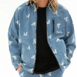Unisex Ripndip Dance Party Denim Work Jacket