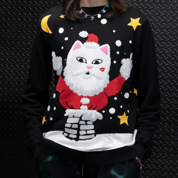 Unisex Ripndip Deck The Halls Knit Sweater