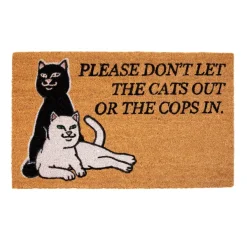 Unisex Ripndip Don'T Let The Cops In Door Mat