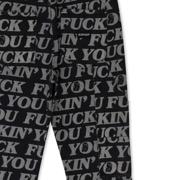 Unisex Ripndip Fuckin Fuck Denim Overalls