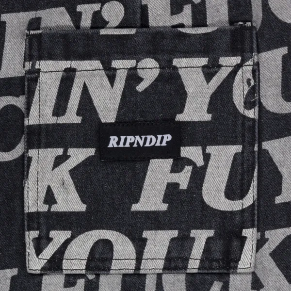 Unisex Ripndip Fuckin Fuck Denim Shorts