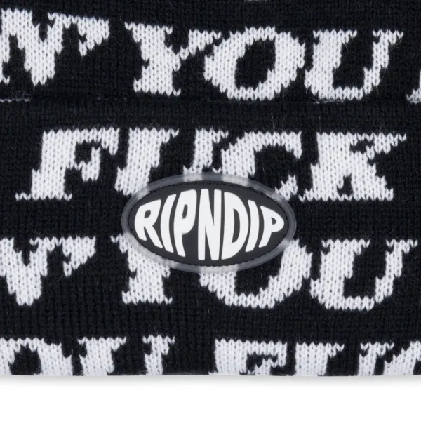 Unisex Ripndip Fuckin Fuck Knit Beanie