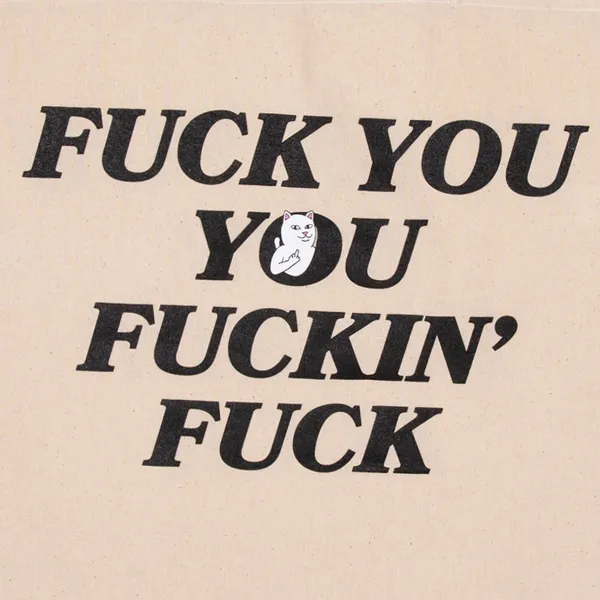 Unisex Ripndip Fucking Fuck Tote Bag