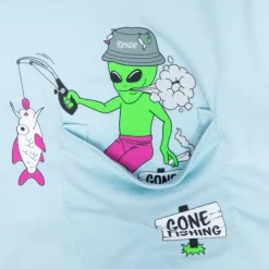 Unisex Ripndip Gone Fishing Pocket Tee