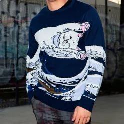 Unisex Ripndip Great Wave Sweater