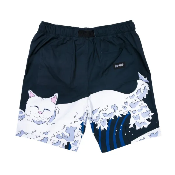 Unisex Ripndip Great Wave Swim Shorts