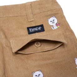 Unisex Ripndip Hello Nermy Corduroy Embroidered Pants