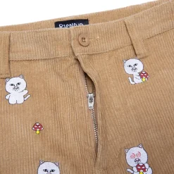 Unisex Ripndip Hello Nermy Corduroy Embroidered Shorts