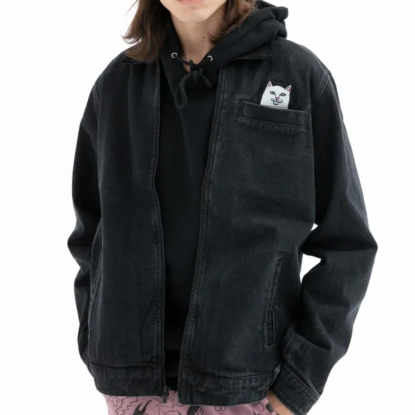 Unisex Ripndip La Brea Peeking Nermal Work Jacket