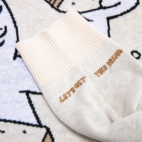 Unisex Ripndip Lets Get This Bread Knit Sweater
