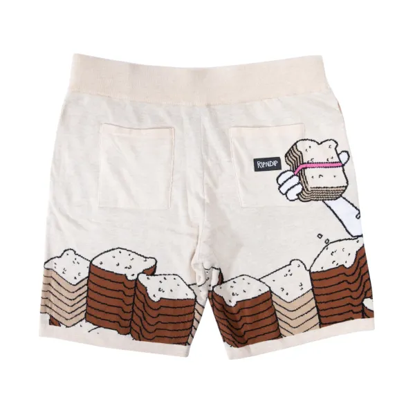 Unisex Ripndip Lets Get This Bread Knit Shorts