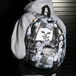 Unisex Ripndip Lord Nermal Family Tree Backpack