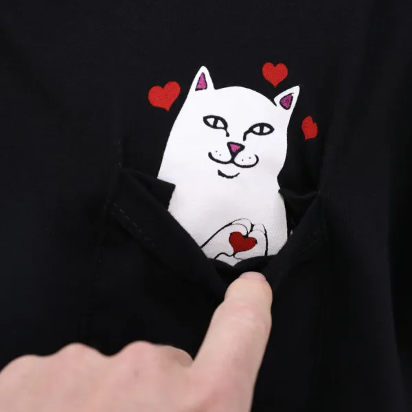 Unisex Ripndip Lord Nermal Loves Pocket Tee