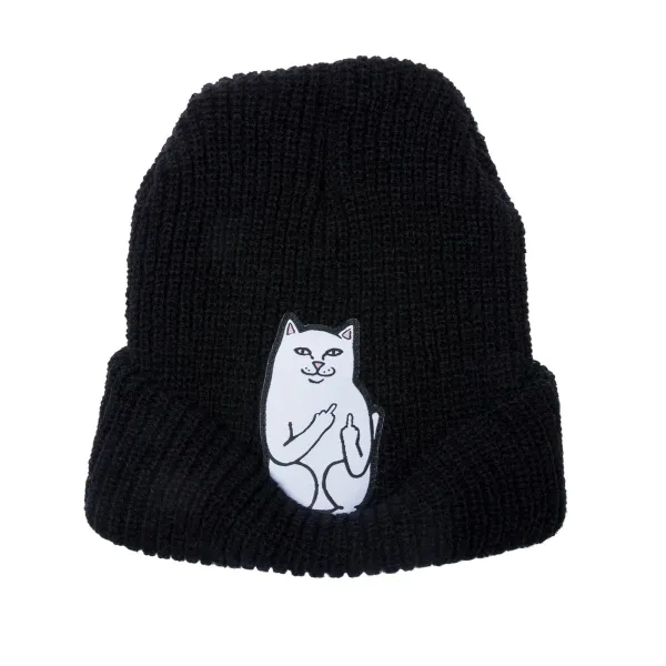 Unisex Ripndip Lord Nermal Ribbed Beanie