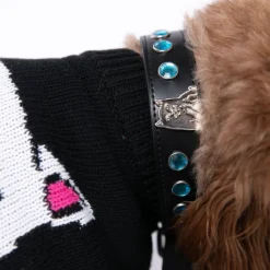 Unisex Ripndip Lord Nermal Studded Pet Collar