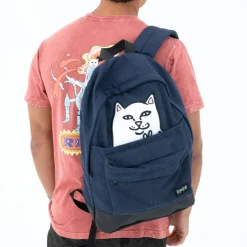 Unisex Ripndip Lord Nermal Velcro Hands Corduroy Backpack
