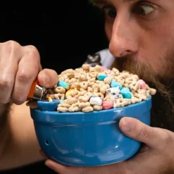 Unisex Ripndip Lord Nermal Wake And Bake Cereal Bowl