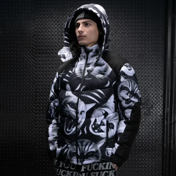 Unisex Ripndip Neon Cat Puffer Jacket