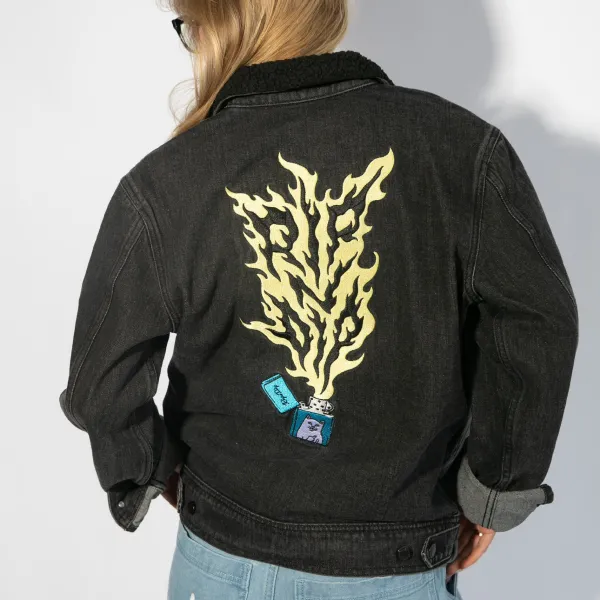 Unisex Ripndip Ripnlit Denim Jacket