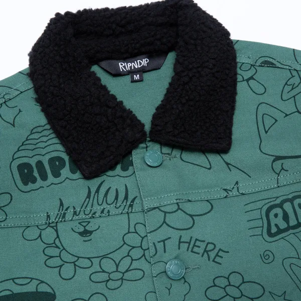 Unisex Ripndip Scribble Button Up Jacket