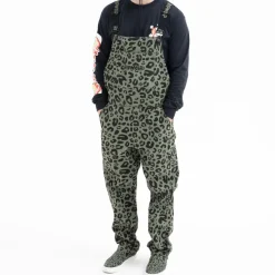 Unisex Ripndip Spotted Cotton Twill Overalls