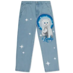 Unisex Ripndip Sprinkles Wide Leg Denim Pants