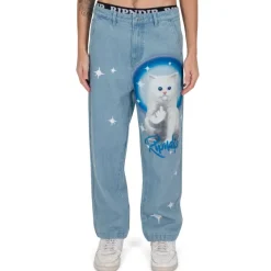 Unisex Ripndip Sprinkles Wide Leg Denim Pants