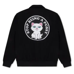 Unisex Ripndip Stop Being A Pussy Varsity Jacket