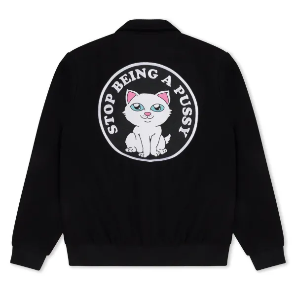 Unisex Ripndip Stop Being A Pussy Varsity Jacket