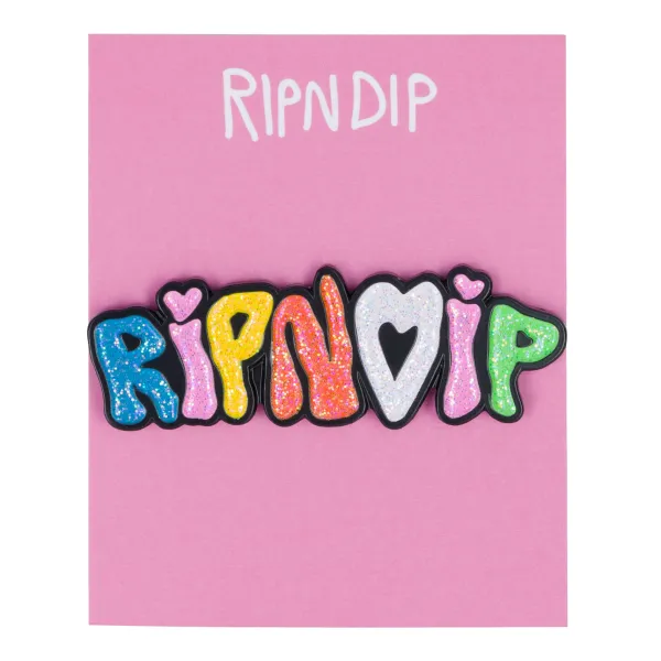 Unisex Ripndip Taste The Rainbow Glitter Pin